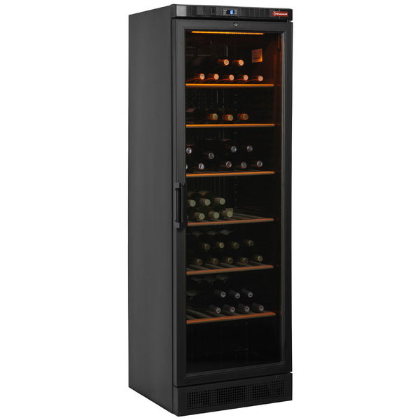 Diamond BelUfted Weinkühlvitrine, 380 Liter, SCHWARZ