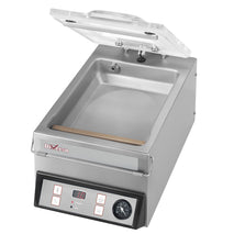 Diverso Vakuummaschine, gebogener Deckel, Edelstahltank - 4 m3/h