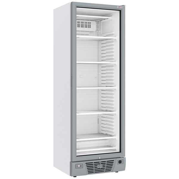 Diverso Negative belüftete Vitrine 382 Liter - 5 feste Ebenen - WEISS