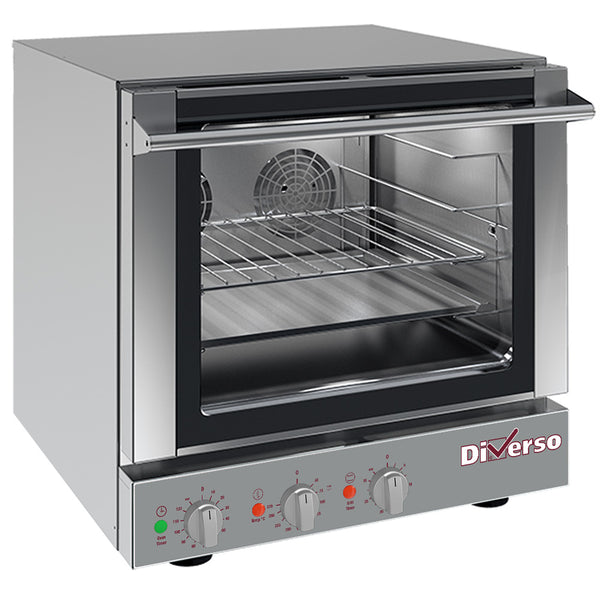 Diverso Elektro Konvektionsofen, 4x 460x340 mm + Salamanderfunktion