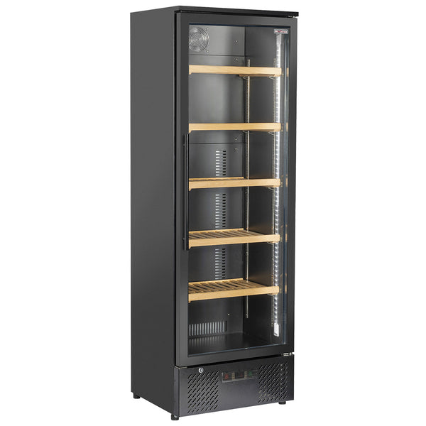 Diverso Weinkühlvitrine, 300 Liter, 1 Temperatur - SCHWARZ