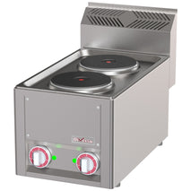 DIVERSO Elektroherd 2 Herdplatten, -Top-