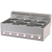 DIVERSO Elektroherd 6 Herdplatten, -Top-