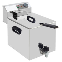 Diverso Elektro -Tischfriteuse 8 Liter + Ablasshahn