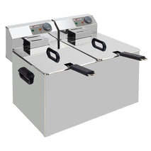 Diverso Elektro -Tischfriteuse 2x 7 Liter