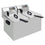Diverso Elektro -Tischfriteuse 2x 7 Liter