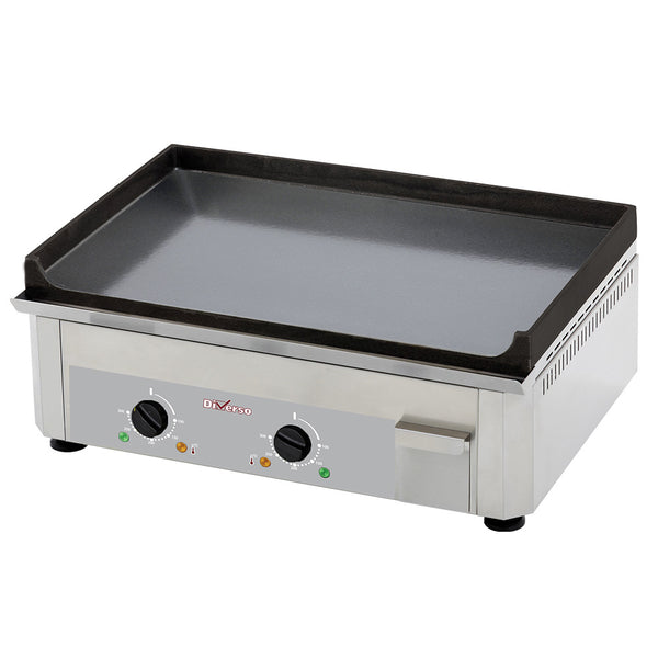 Diverso Elektro Tischgrill, doppelt, emaillierte