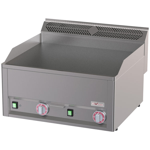 DIVERSO Elektro Grillplatte, doppelt, glatt -Top-
