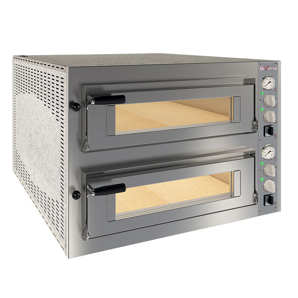 Diverso Elektro Ofen 2x 6 Pizzen diam.350mm, 2 Backkammern