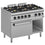 Diverso Gasherd 6 Brenner, Gasbackofen GN 2/1 und Unterbau