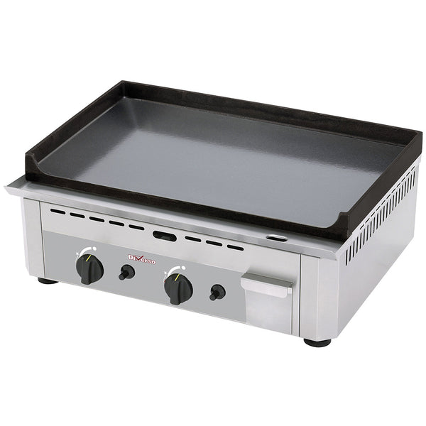 Diverso Gas Tischgrill, doppelt, emaillierte