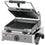Diverso Elektro Kontaktgrill Panini, gerillte Platte
