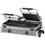 Diverso Elektro Kontaktgrill Panini DOPPELT, gerillte Platte