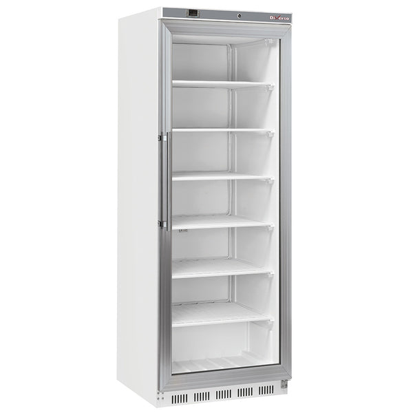 Diverso Gefrierschrank, Glastür, statisch, 400 Liter - Weiß