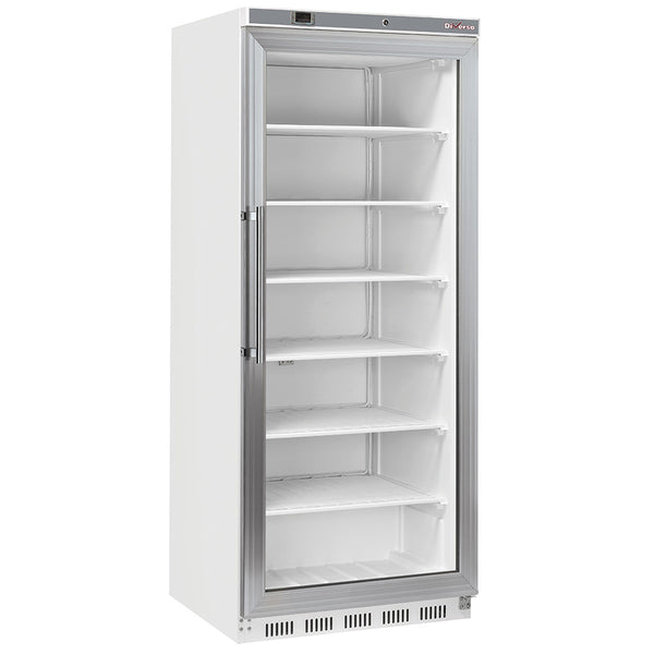 Diverso Gefrierschrank, Glastür, statisch, 600 Liter - Weiß