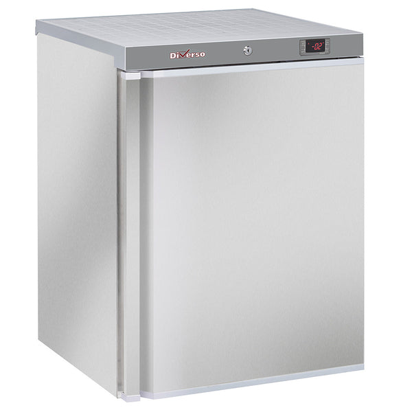 Diverso Gefrierschrank, statisch, 200 Liter. aus Edelstahl