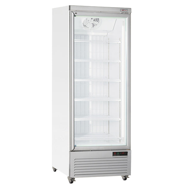 DIVERSO Vertikaler Gefrierschrank-Vitrine, 560 Liter - WEISS