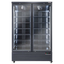 Diverso Vertikaler Gefrierschrank-Vitrine, 1084 Liter - SCHWARZ