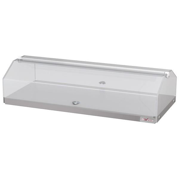 DIVERSO Neutrale Vitrine zum Aufstellen, 1 Ebene L800mm