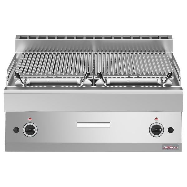 Diverso Lavasteingrill 1/2 Modul, Rost aus Eisen "doppelseitig