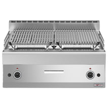 Diverso Lavasteingrill 1/2 Modul, Rost aus Eisen 