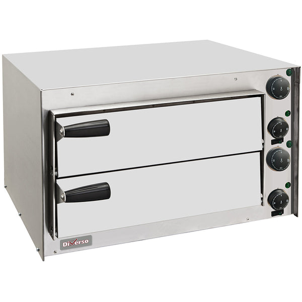 DIVERSO Pizzaofen 350 mm, mit Doppelkammer
