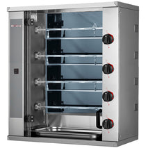 Diverso SMALL Hähnchengrill Glaskeramik, 4 Spieße (12 Hähnchen)