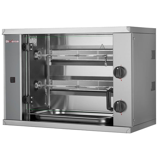 Diverso Hähnchengrill Gas (klein), 2 Spieße, (6 Hähnchen)  SMALL
