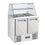 DIVERSO Saladette mit gewölbter Glasscheibe, 2x GN1/1+3x GN 1/6-150 mm + Reserve 2 Türen,GN 1/1