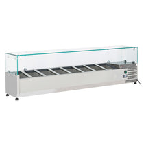 Diverso Kühlaufsatz 8x GN 1/4 - 150 mm, mit Glas