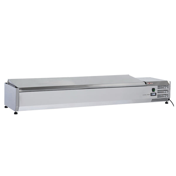 Diverso Kühlaufsatz 8 x GN 1/3 -150 mm, mit Edelstahldeckel