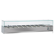 Diverso Kühlaufsatz 9x GN1/3 - 150 mm, mit Glas