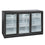 Diverso Belüfteter Flaschenkühler "Hinterbar",  3 Glas- Schiebetüren