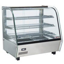Diverso Tisch-Warmhaltevitrine, 3 Niveaus, gewölbtes Glas
