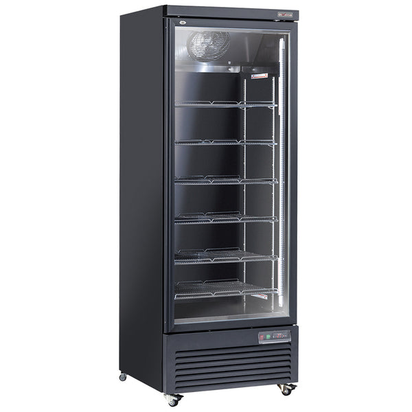 Diverso Vertikaler Kühlschrank, 1 Tür, 615 Liter - SCHWARZ