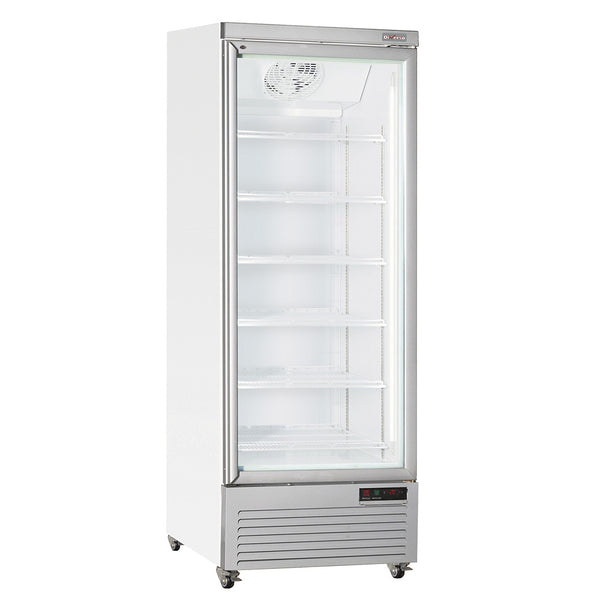 DIVERSO Vertikaler Kühlschrank, 1 Tür, 615 Liter - WEISS