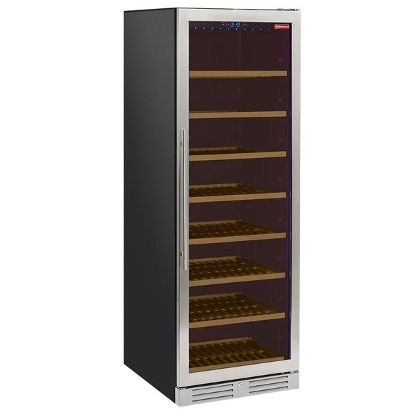 Diamond Weinkeller Vitrine, belüftet, Edelstahltür, 470 Lt., - SCHWARZ