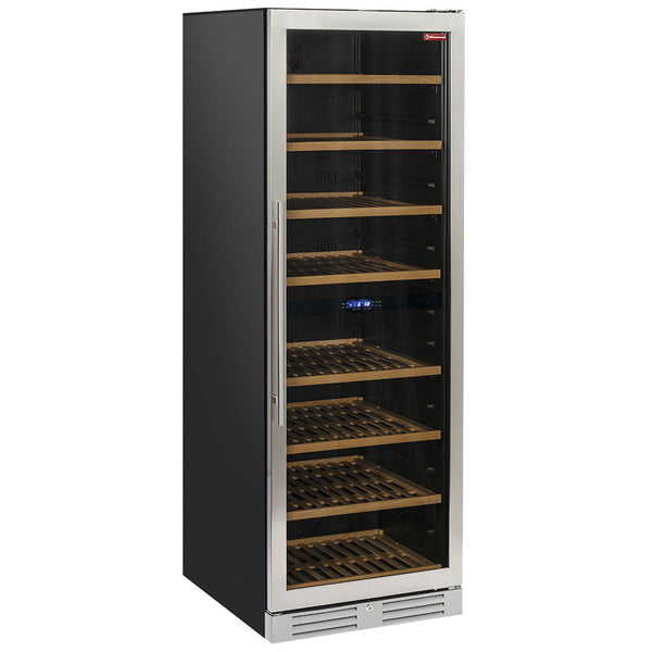 Diamond Weinkeller Vitrine, belüftet, Edelstahltür, 470 Lt., 2 T° - SCHWARZ