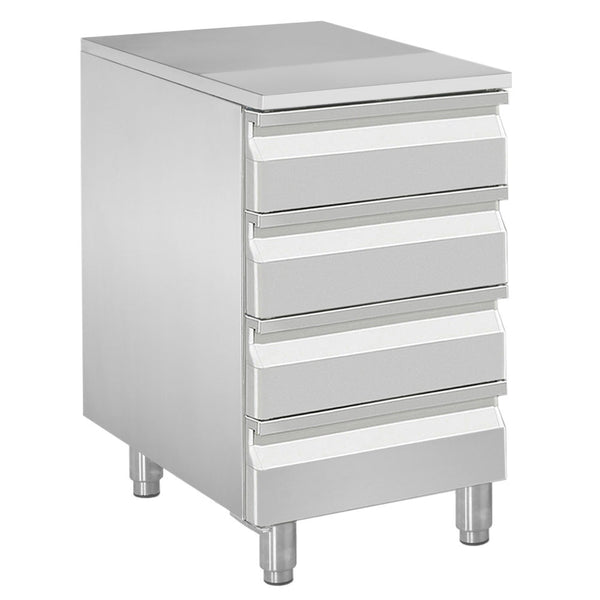 Diamond Kommode für Teig, 4 neutrale Schubladen (8x Behälter 600x400)