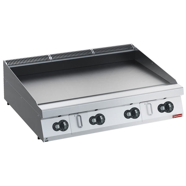Diamond Gas Grillplatte HP, glatt, nitro chrom -TOP-