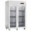 Diamond Umluftgefrierschrank 1400 Liter, 2 Glastüren GN 2/1, Auf Rädern