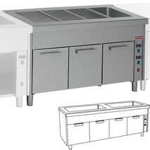Diamond Element Bain-Marie auf Wärmeschrank 2x 3 GN 1/1