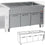Diamond Element Bain-Marie auf Wärmeschrank 2x 3 GN 1/1