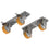 Diamond Kit 4 Räderl, 2 mit Bremse + 2 Omega-Modul 400