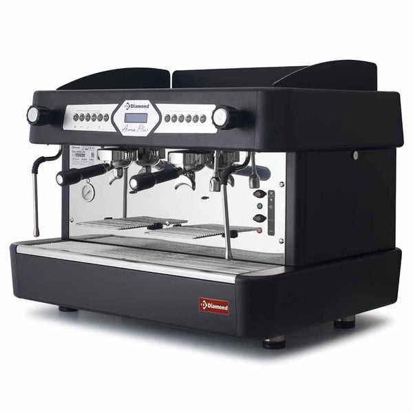 Diamond Expressomaschine, 2-gruppig, automatisch (mit Display) - SCHWARZ
