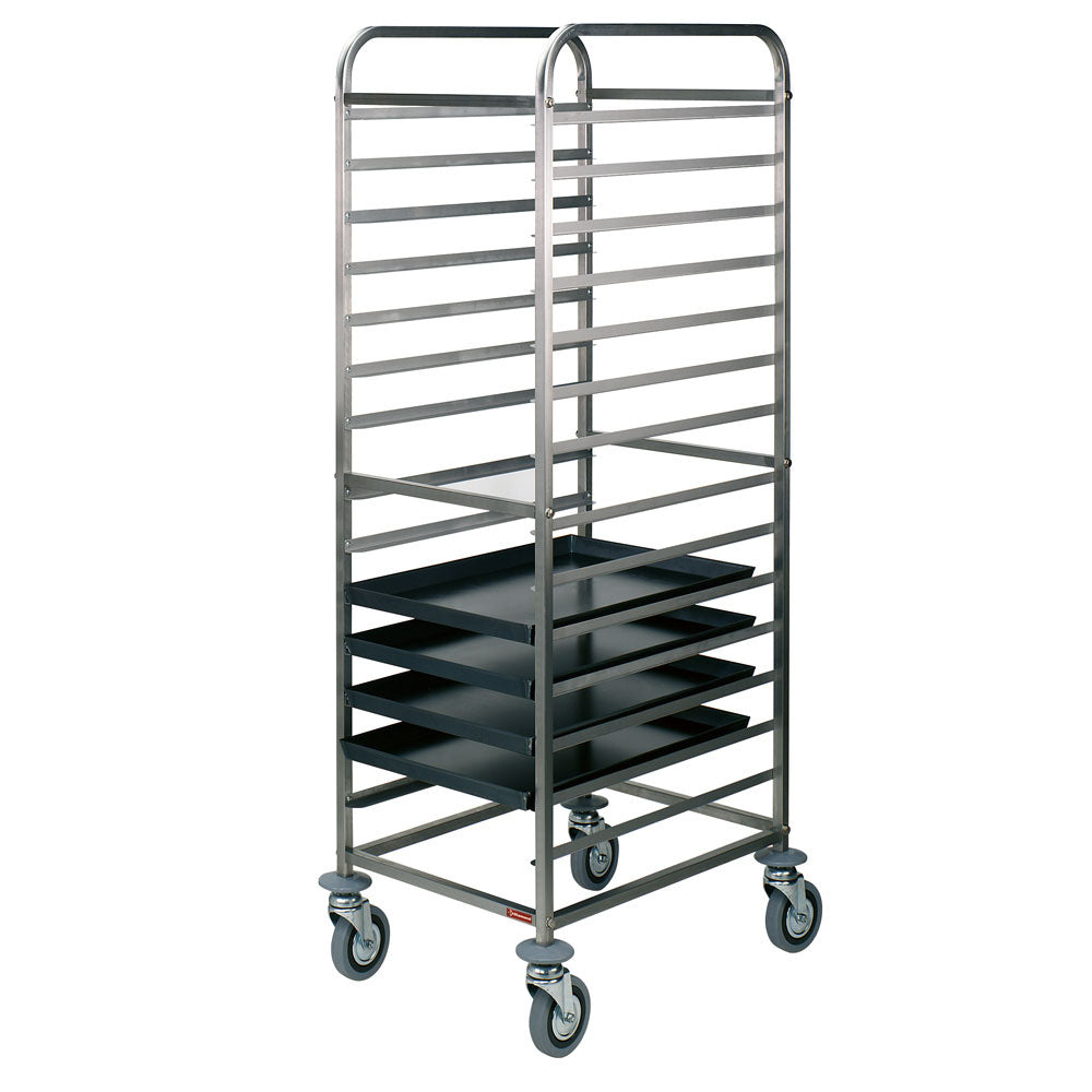 Diamond Transportwagen für Bleche aus Edelstahl, 14x600x400 mm, Zwischenraum 85 mm