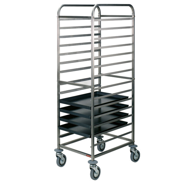 Diamond Transportwagen für Bleche aus Edelstahl, 14x600x400 mm, Zwischenraum 85 mm