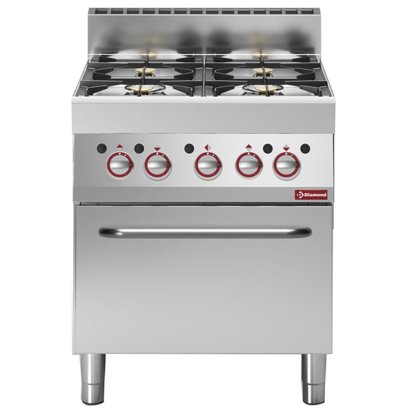 Diamond Gasherd 4 Brenner mit Gasbackofen