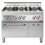 Diamond Gasherd 6 Brenner mit Gasbackofen und neutralem Unterbrau