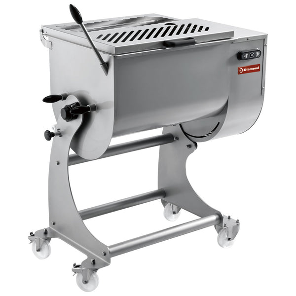 Diamond Edelstahl Fleischmixmaschine 80 kg, Stand mit Rädern